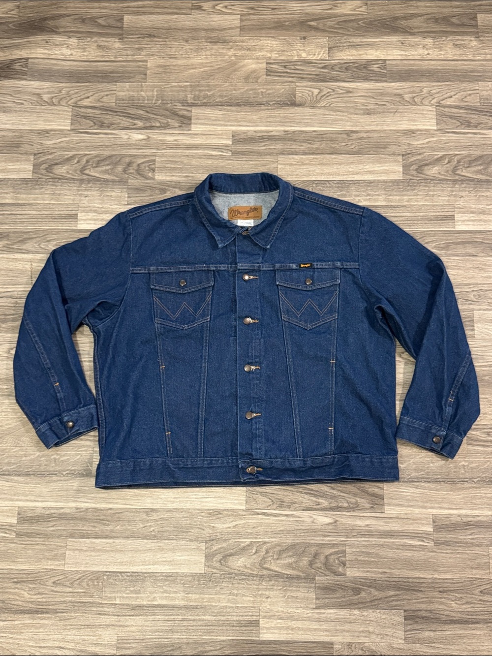Wrangler dark denim jacket men’s sz XXL